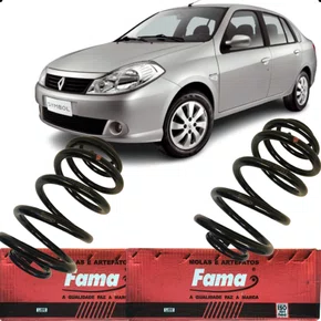 PAR MOLA SUSPENSAO TRASEIRA RENAULT SYMBOL 2009/....