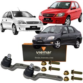 Par Pivô Suspensão Viemar Gm Celta Corsa Prisma Classic