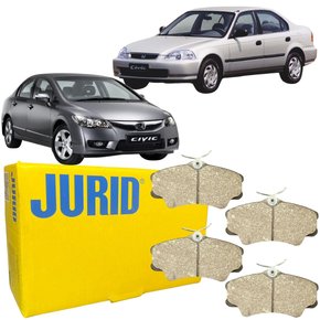 Pastilha De Freio Dianteiro Jurid Honda Civic 1998 A 2011