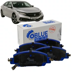 Pastilha Freio Cerâmica Dianteira Blue Fricition Para Civic