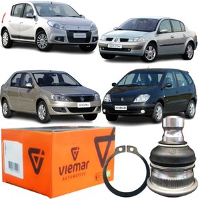 Pivô Inferior Viemar Renault Logan Sandero Scenic Megane