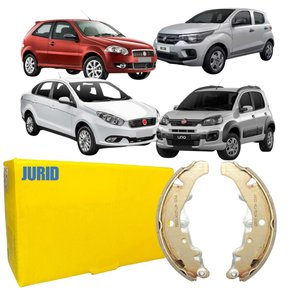 Sapata De Freio Traseiro Jurid Para Mobi Palio Siena Uno