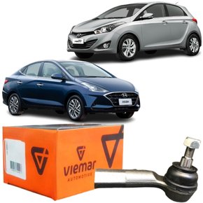 Terminal De Direção Lado Esquerdo Viemar Hyundai Hb20 Hb20s
