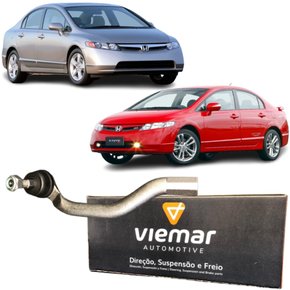 Terminal de direção Viemar Honda Civic e Civic Si 2006 a 2011