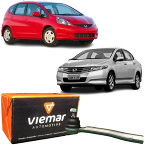 Terminal direção direito Viemar Honda Fit City 1.4 1.5 2009 a 2014