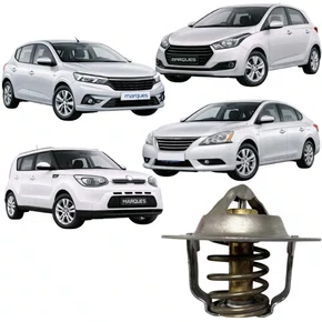 Válvula Termostática Wahler Para Creta Veloster Soul E Tiida