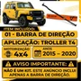 Barra De Direção Viemar Para Troller T4 4x4 2015 A 2020 Preto