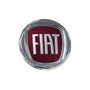 Emblema De Grade Fiat Cromado E Vermelho