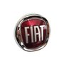 Emblema De Grade Fiat Cromado E Vermelho