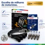 Jogo Cabo E Vela Golf Polo Gol G5 G6 Fox 1.6 Original Bosch Preto