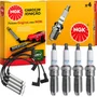 Jogo Cabos E Velas Fiesta 1.0 8v Zetec Rocam 1999 A 2012 Ngk Amarelo