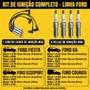 Jogo Cabos E Velas Fiesta 1.0 8v Zetec Rocam 1999 A 2012 Ngk Amarelo