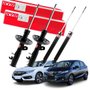Jogo de Amortecedor Dianteiro e Traseiro Kayaba Honda City Fit 1.4 1.5 2014 a 2019