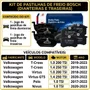 Jogo De Pastilha Nivus, Polo, Virtus, T-cross Diant E Tras