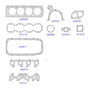 Jogo Junta Motor Completo Taranto Ford Courier Fiesta 1.4 16v Zetec 1997 a 2000