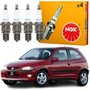Jogo Vela Ignição original NGK Chevrolet Celta Corsa 1.0 8v Gasolina 2002 a 2005