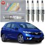Jogo Vela Iridium original NGK Honda City Fit 1.5 16v 2014 a 2021