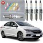 Jogo Vela Iridium original NGK Honda City Fit 1.5 16v 2014 a 2021