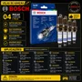 Jogo Velas Fox Gol Saveiro G4 G5 G6 1.0 1.6 8v Flex Bosch