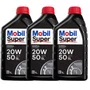 Kit 03 Óleo Motor 20w50 Sl Mineral Mobil. Super Lubrificante