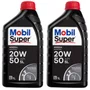 Kit 2 Óleos Motor 20w50 Sl Mineral Mobil Super Lubrificante