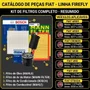 Kit 4 Filtros Fiat Argo Cronos 1.0 1.3 Firefly Após 2017