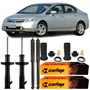 Kit Amortecedor Dianteiro Traseiro Civic G8 1.8 2006 A 2011