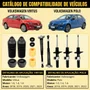 Kit Com 4 Amortecedor E Batente Polo Vírtus Original Cofap