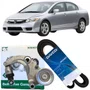 Kit Correia Com Tensionador Alternador Para Honda New Civic