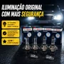 Kit Lampada Farol Alto Baixo E Lanterna Foco Duplo H1 H7 T10