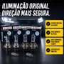 Kit Lampada Farol Alto Baixo E Lanterna Foco Duplo H1 H7 T10