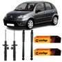 Par Amortecedor Dianteiro Traseiro Cofap Citroen C3 2003 A 2012