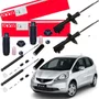 PAR AMORTECEDOR DIANTEIRO TRASEIRO KYB + KIT HONDA FIT CITY 09/14