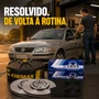 Par Disco E Pastilha Freio Vw Gol Saveiro Parati G2 G3 G4